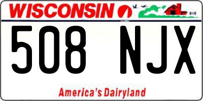 WI license plate 508NJX