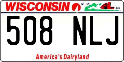 WI license plate 508NLJ