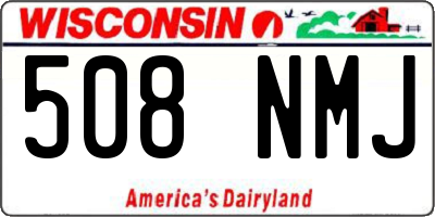 WI license plate 508NMJ