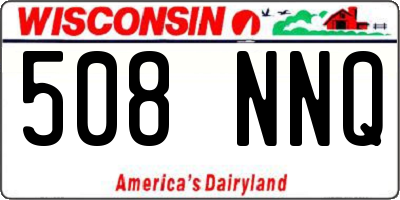 WI license plate 508NNQ