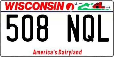 WI license plate 508NQL