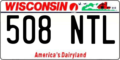 WI license plate 508NTL