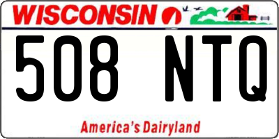 WI license plate 508NTQ