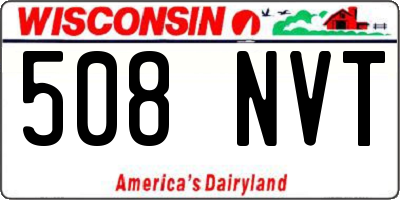 WI license plate 508NVT