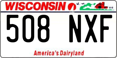WI license plate 508NXF