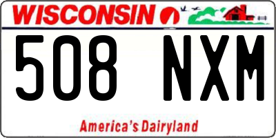 WI license plate 508NXM