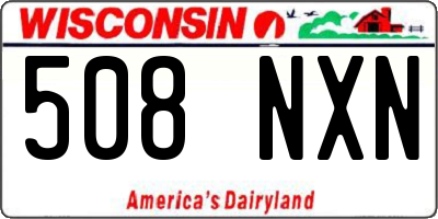 WI license plate 508NXN
