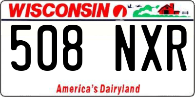 WI license plate 508NXR