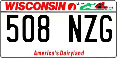 WI license plate 508NZG