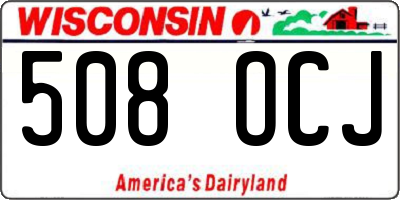 WI license plate 508OCJ