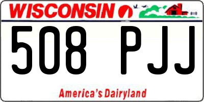 WI license plate 508PJJ