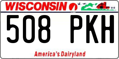 WI license plate 508PKH