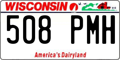 WI license plate 508PMH