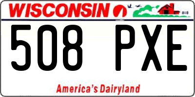 WI license plate 508PXE