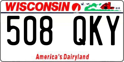 WI license plate 508QKY
