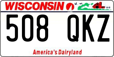 WI license plate 508QKZ