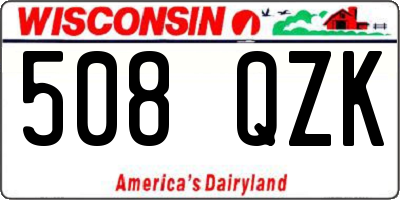 WI license plate 508QZK