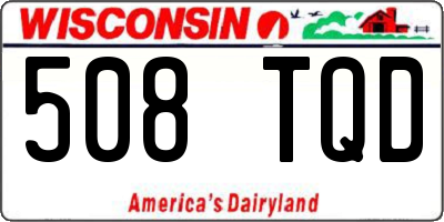 WI license plate 508TQD