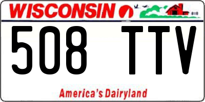WI license plate 508TTV