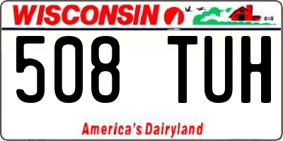 WI license plate 508TUH