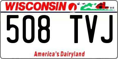 WI license plate 508TVJ