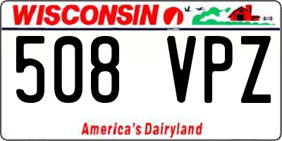 WI license plate 508VPZ