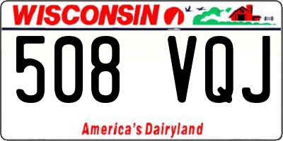WI license plate 508VQJ