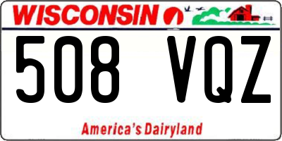 WI license plate 508VQZ