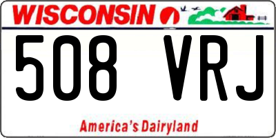WI license plate 508VRJ