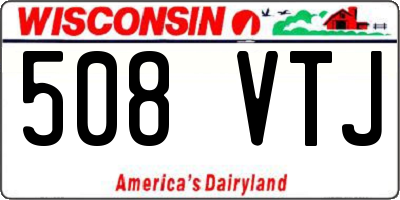 WI license plate 508VTJ