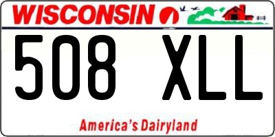 WI license plate 508XLL