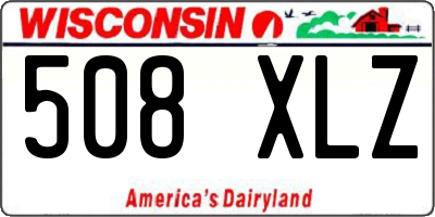 WI license plate 508XLZ