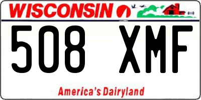 WI license plate 508XMF