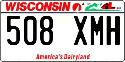 WI license plate 508XMH