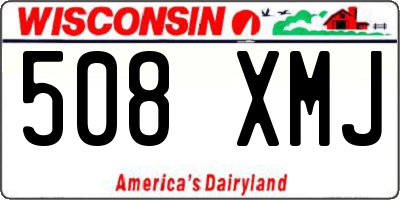 WI license plate 508XMJ