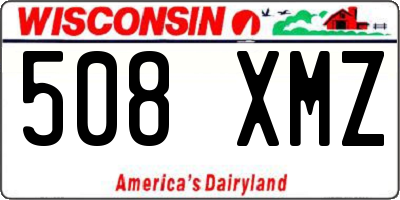 WI license plate 508XMZ