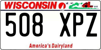 WI license plate 508XPZ