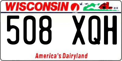 WI license plate 508XQH