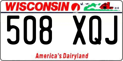 WI license plate 508XQJ