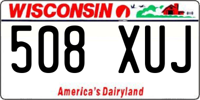 WI license plate 508XUJ