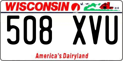 WI license plate 508XVU