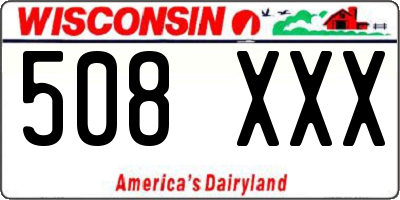WI license plate 508XXX