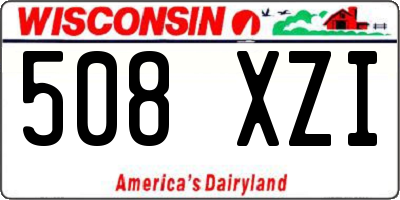 WI license plate 508XZI