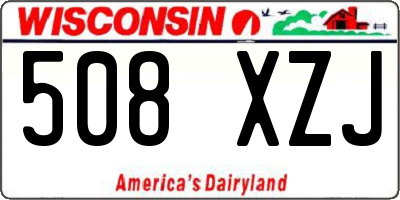 WI license plate 508XZJ