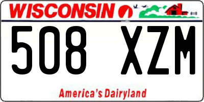 WI license plate 508XZM