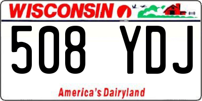 WI license plate 508YDJ