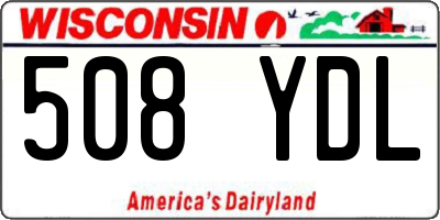 WI license plate 508YDL