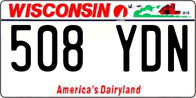 WI license plate 508YDN