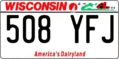 WI license plate 508YFJ