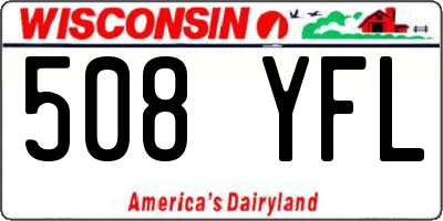 WI license plate 508YFL